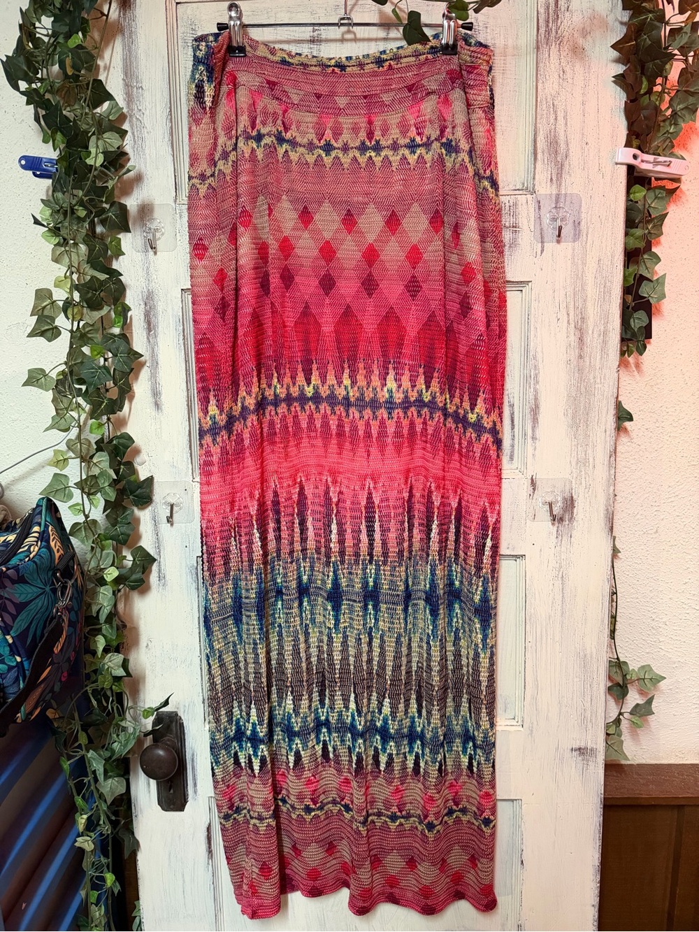 Cato Pink Multicolor Patterned Maxi Dress 107D